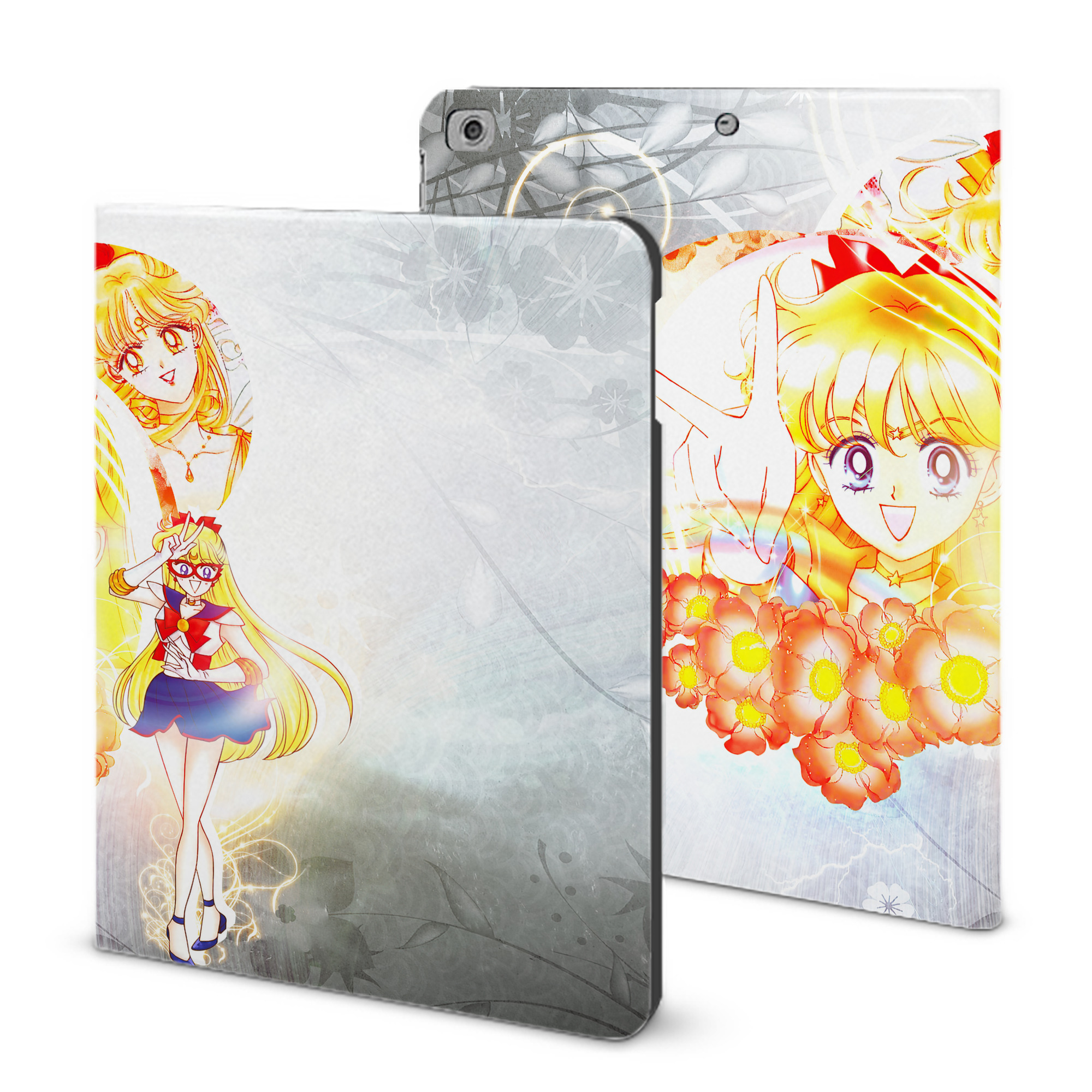（画像用） 美少女戦士セーラームーン Sailor Moon IPad ケース ブック型 PUレザー TPU 耐衝撃 軽量 薄型 ペン収納なし 全面保護 IPad 各モデル対応